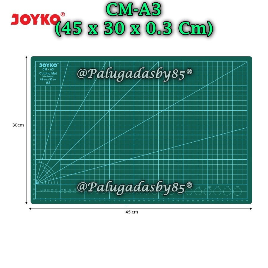 

(1 Biji) GROSIR Cutting Mat JOYKO CM-A3 45 x 30 Cm / Cutting Mat Alas Potong Joyko CM-A3
