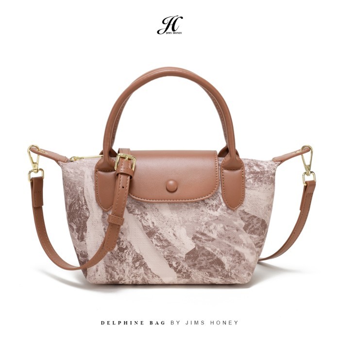 "W.H.Sw" - READY STOCK JIMS HONEY TAS SELEMPANG WANITA DELPHINE BAG - BROWN