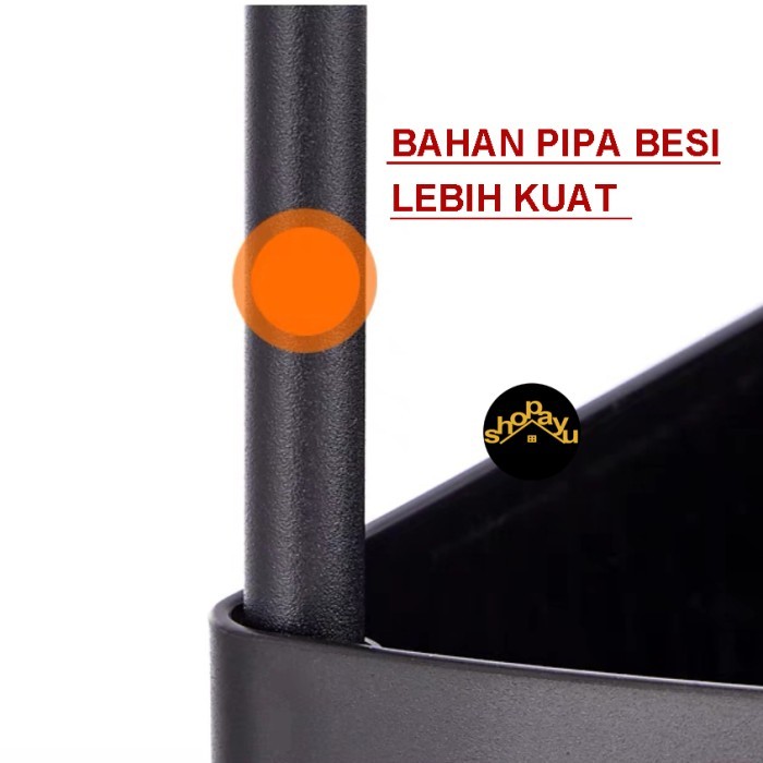 AYU rak susun plastik rak dapur serbaguna rak toilet rak bumbu - PUTIH NON RODA