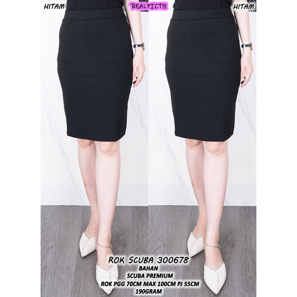 ROK SCUBA 300678  #pakaian setelan dress atasan blouse kemeja