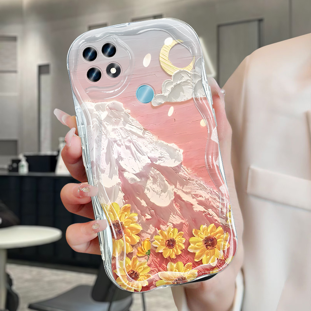 OPPO A15 A15S Case Softcase Case lucu Cassing Casing Hp Kesing Soft Oil Painting 6230