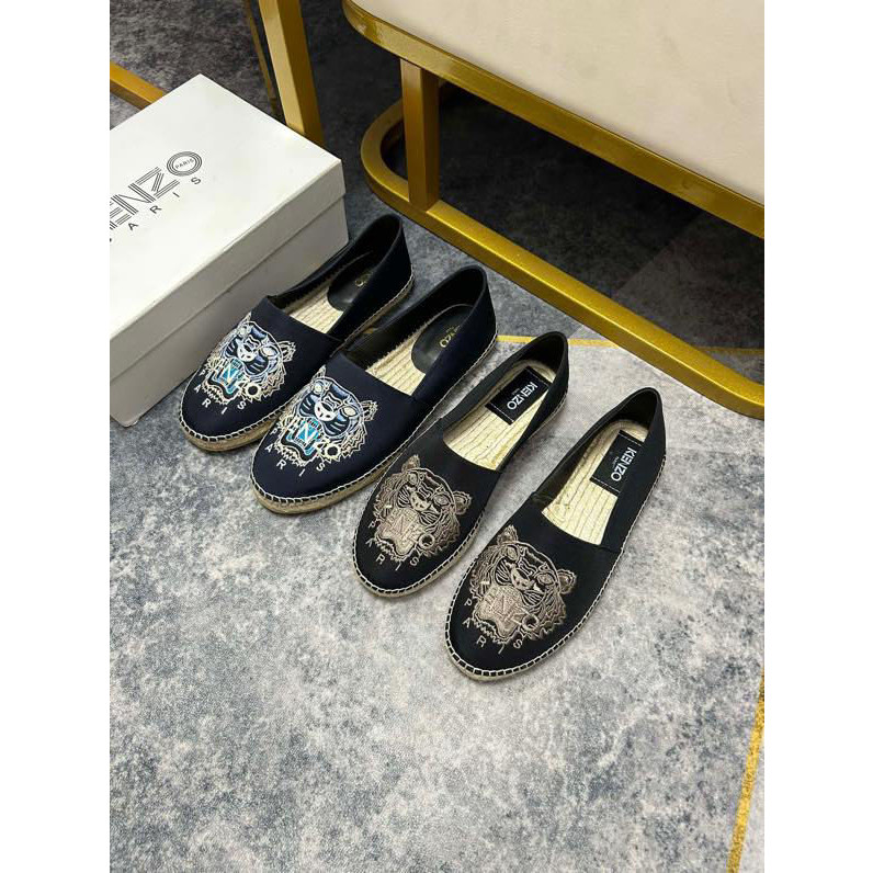 KENZO Tiger Head 2023 New Embroidered Fishman Shoes