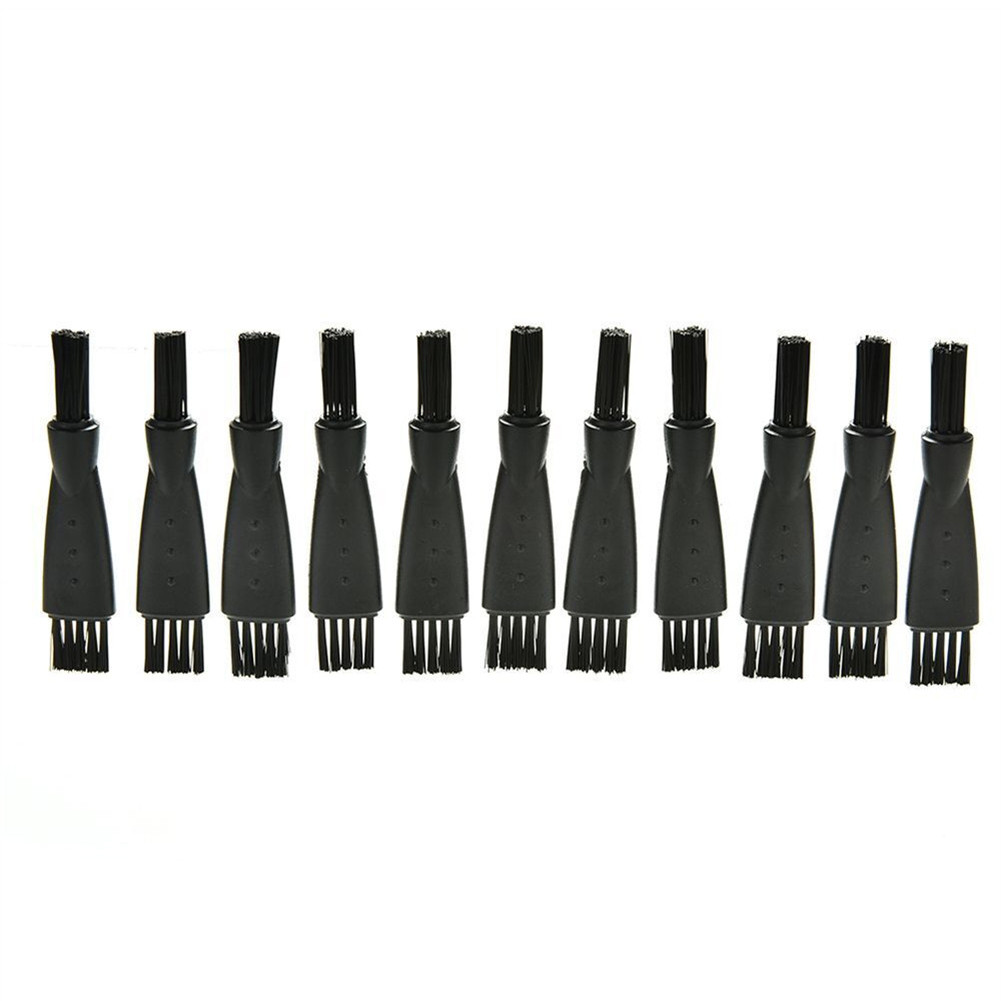 

10pcs Mens Electric Shaver Cleaning Brush Hair Remover Shaving Brush Replacement Brushes Black