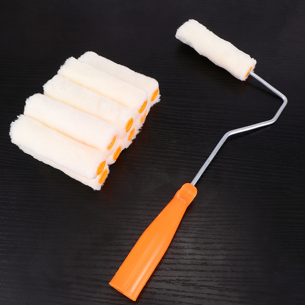 

4 Inch Mini Paint Roller Painting Tools for Wall Painter Brush Wallpaper No Dead Ends