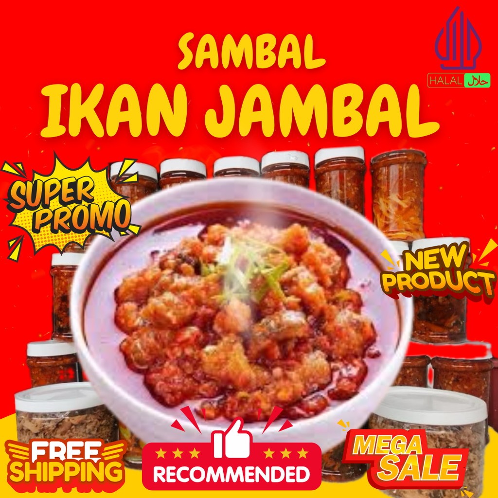 [250 GRAM] SAMBAL BOTOL JAMBAL ROTI BUNDA nyambel