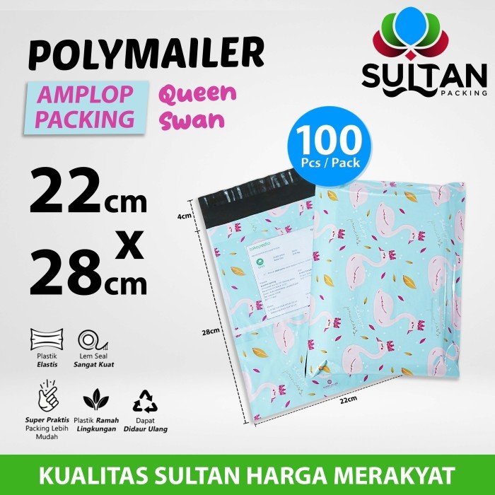 

Amplop Plastik Packing Polymailer Motif SWAN Polimailer Motif PACK - 22cm x 28cm