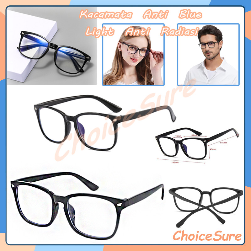 kacamata anti radiasi / kacamata radiasi pria wanita / kacamata anti radiasi transparan