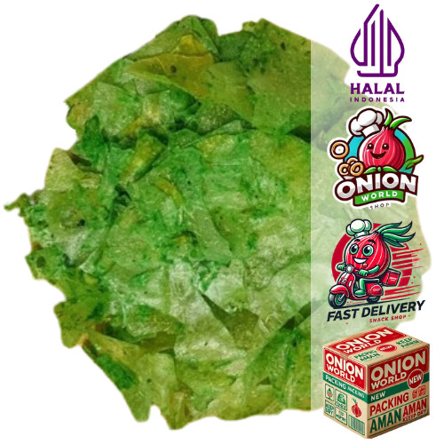 

UWD KRIPCA RUMPUT LAUT 500gr Keripik Kaca Rumput Laut Keripik Kaca Pedes Keripik Kaca Cabe Ijo