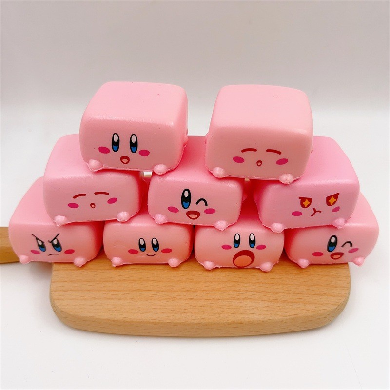 [MODIS] Square Kirby Tofu Alike Squishy Slow Rising Hachimi Squishy