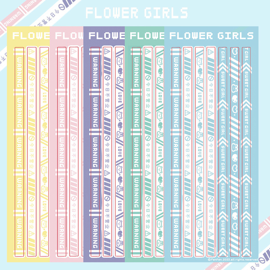 

Flower Girls Series Sticker Sheet Journal DIY Scrapbook Decor Korean Stickers Photocard Deco Photocard Stiker