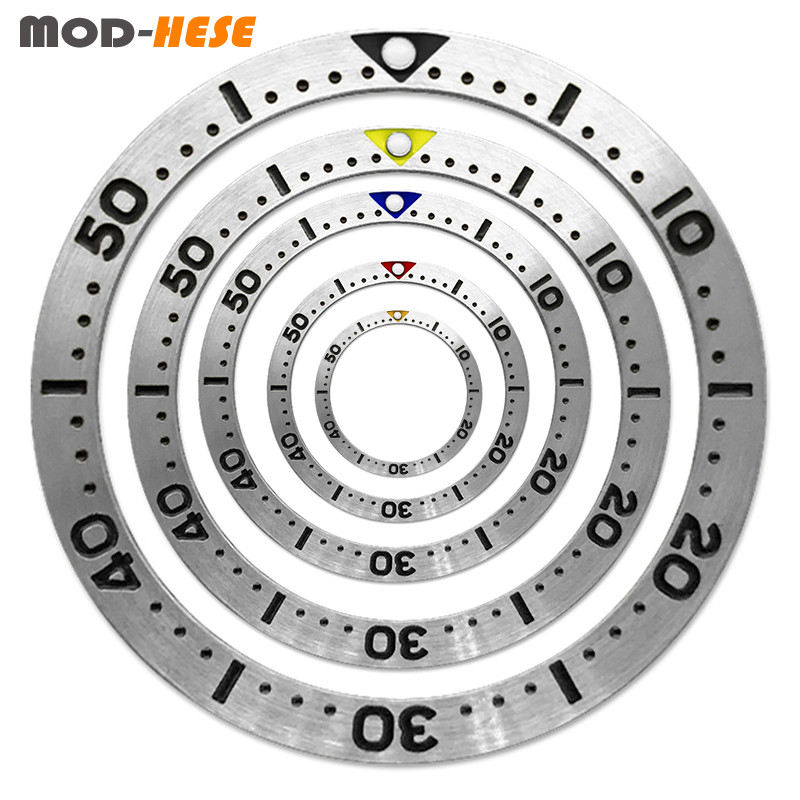 38mmx31.5mm SKX007 Flat Bezel Insert Fit Seiko SKX007 SKX009 SRPD Watch Case NH35 Case Stainless ste