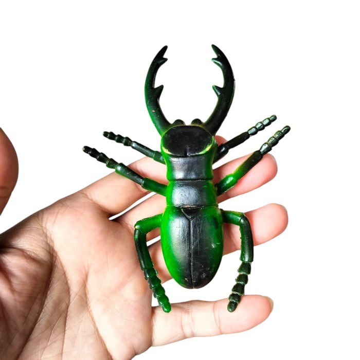 Figure Serangga Animal Miniatur Mainan Hewan Kumbang Tanduk