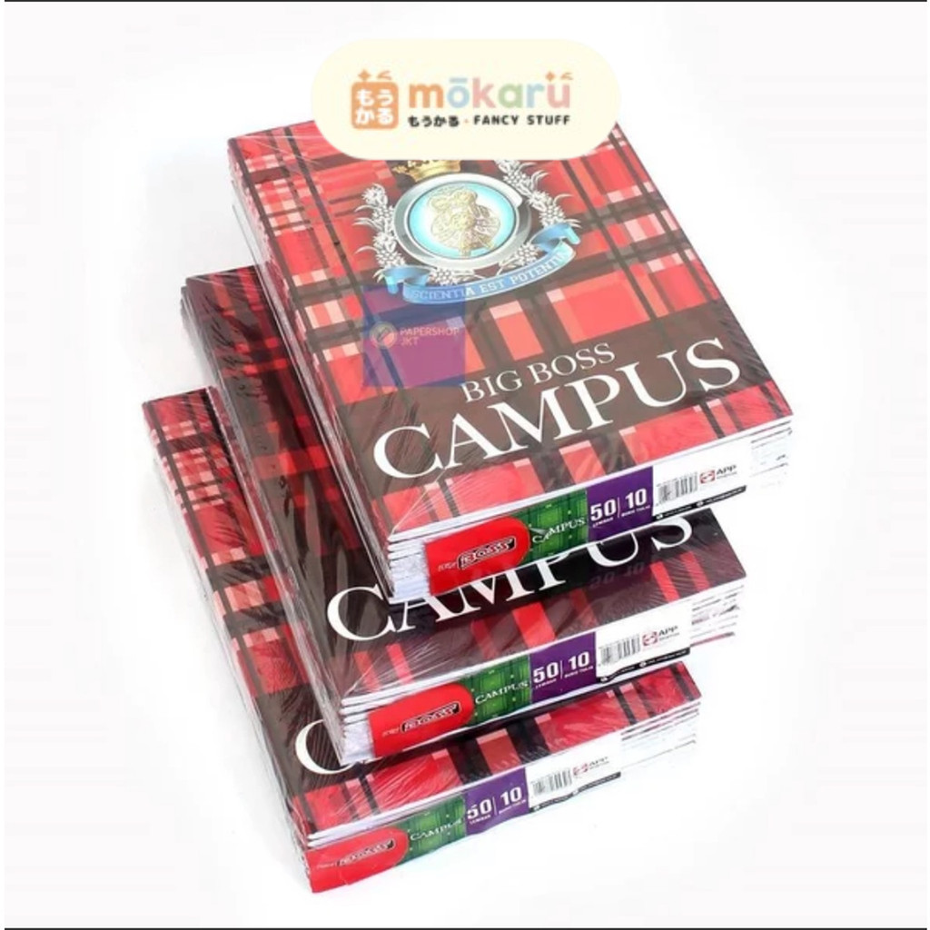 

SIDU Sinar Dunia Buku Big Boss Campus 50 (Pak) / Buku Tulis Big Boss Campus 50 Lembar 1pak isi 10 buku