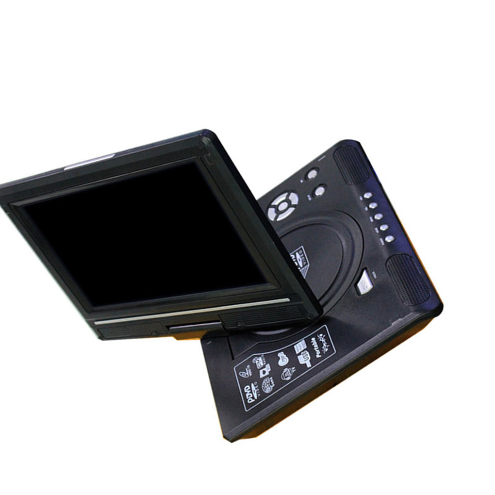 9 8  Portable DVD Player HD Video Player AV Input Output Car Mini TV Playing Device UK Plug