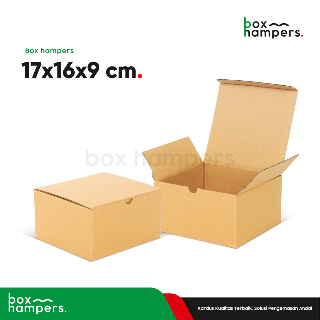 

17X16X9 (KCI) BESAR - Kotak/Kemasan/Kardus/Packaging/Hampers/Box/Slip/karduskemasan/Tinggi9