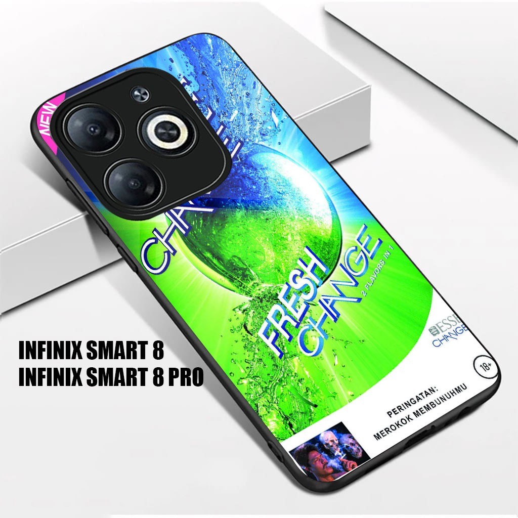 Softcase Glass Kaca Infinix Smart 8 / Infinix Smart 8 Pro Terbaru - Casing Handphone - Pelindung Han