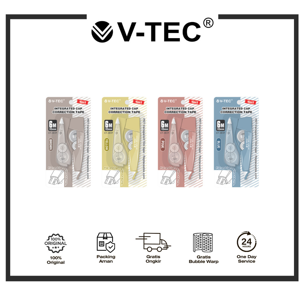 

V-TEC CORRECTION TAPE TYPE CT-951F