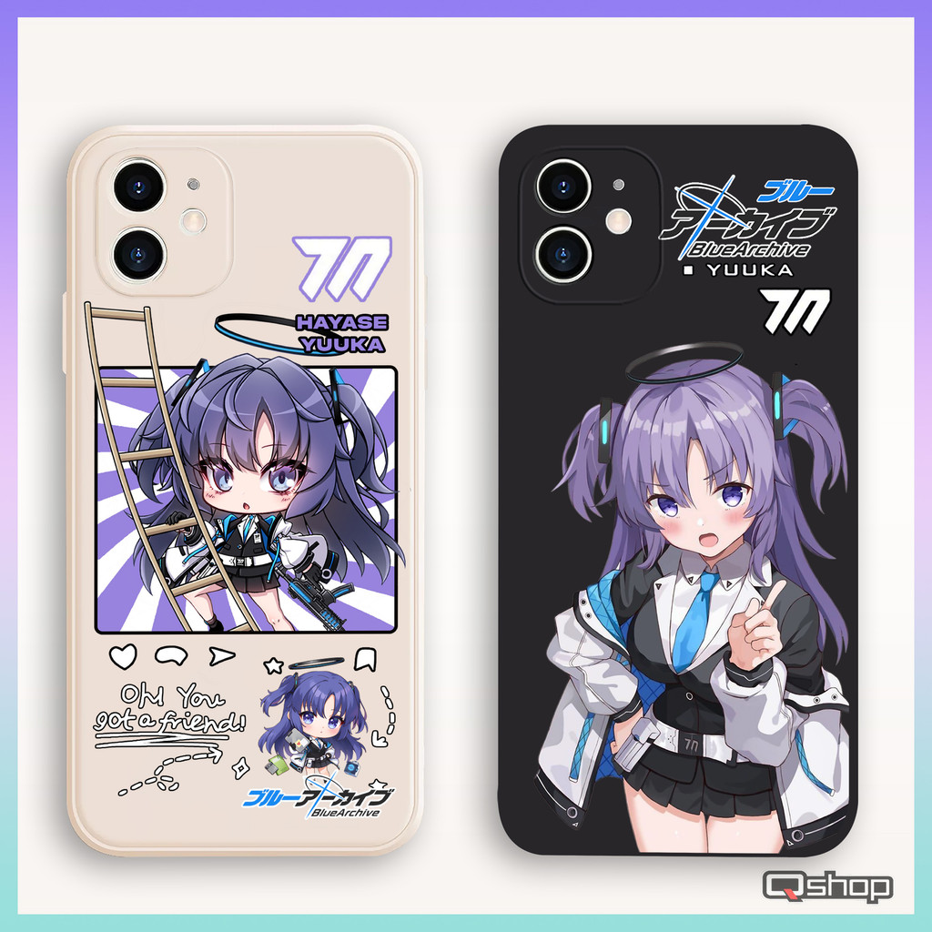 New Premium Case Yuuka Blue Archive QS439 for Xiaomi Redmi 12C 10 10C 9 9A 9C Anime Karakter Terbaru