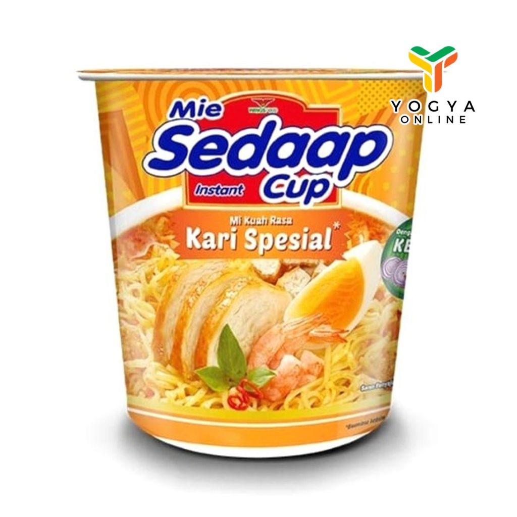 

Sedaap Mie Cup Mi Kuah Rasa Kari Special 85 G