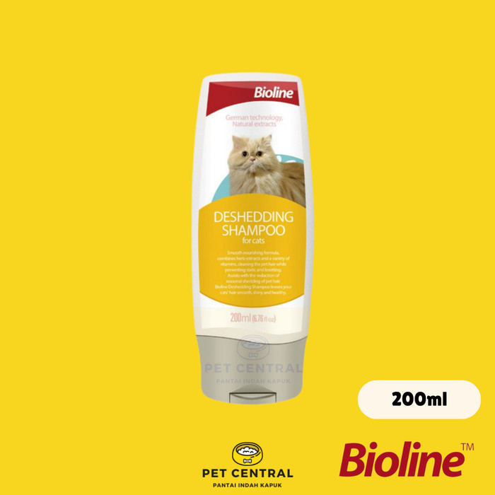 BIOLINE Cat Deshedding Shampoo 200ml / Shampoo Kucing Bulu Rontok
