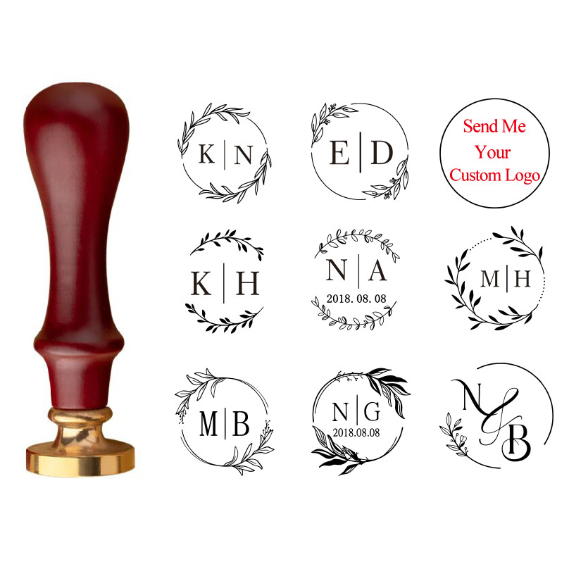 

New customize double Name 2 initials personalized Letter stamp/Sealing Wax /wedding Wax Seal Stamp Custom invitations envelop