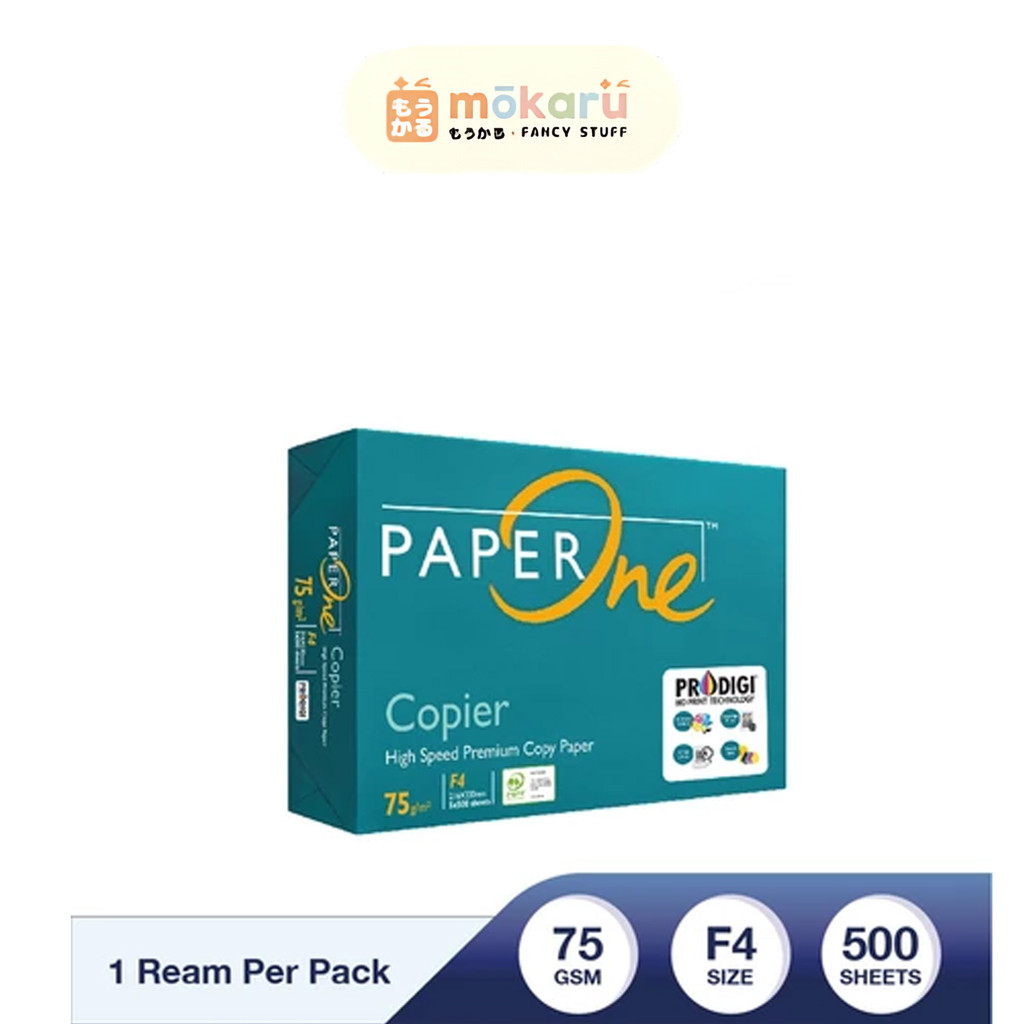 

Paper One F4 Kertas HVS Print Fotocopy 75gr/gsm Berkualitas