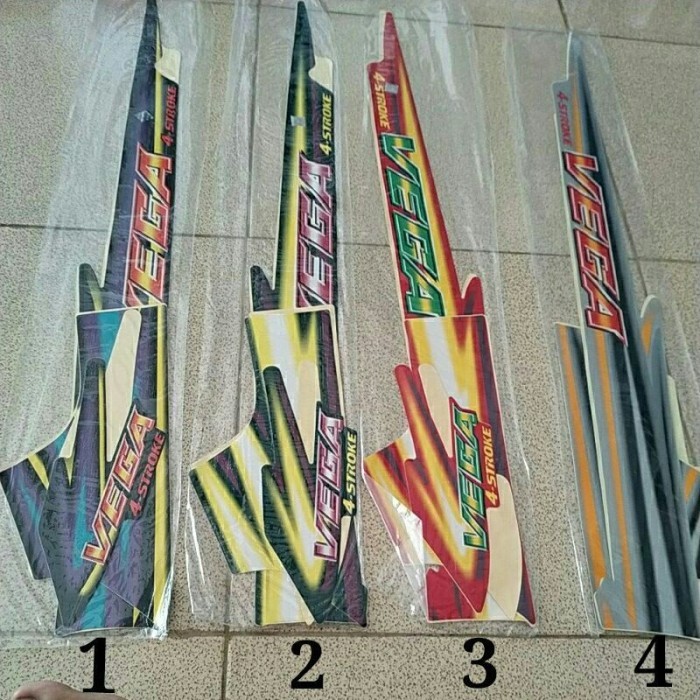 sticker vega r lama striping motor yamaha vega r lama 2000-2001 merah