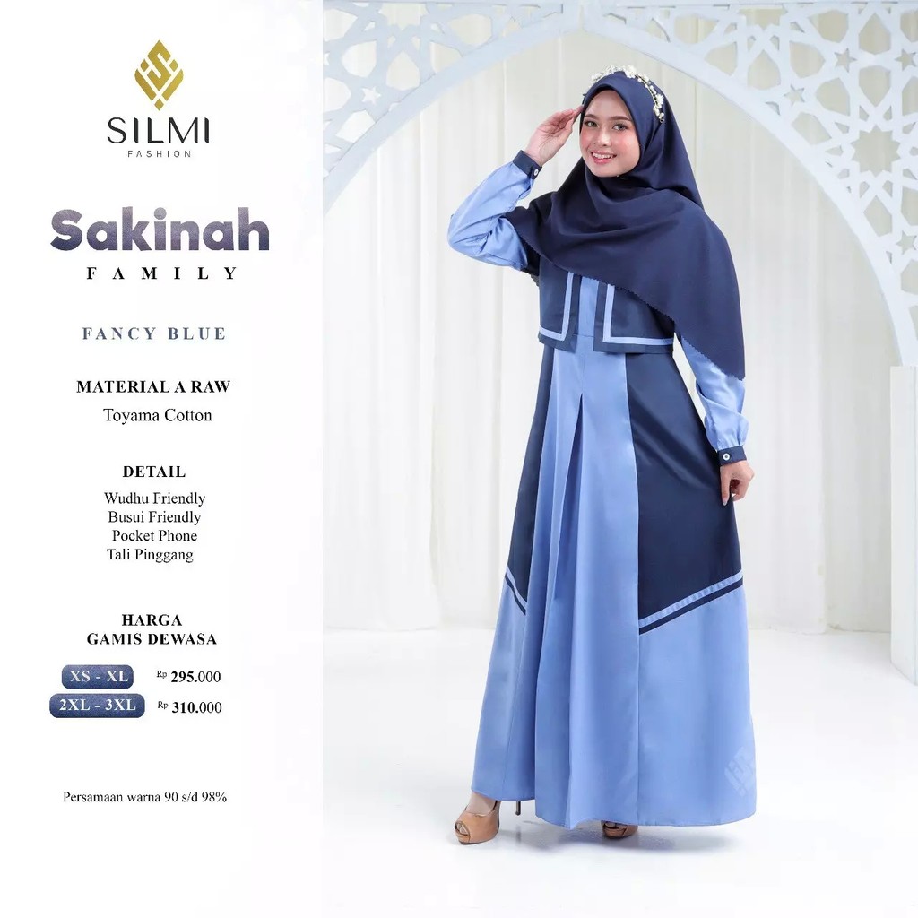 Kayssyari - Silmi Fashion Family Sakinah Gamis Dewasa Modern Original by Silmi Premium Lokal Brand