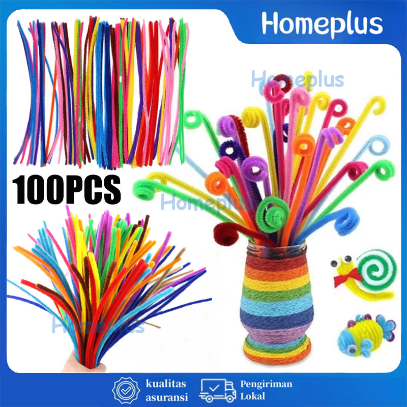 

100pcs Kawat Bulu Mercy / Prakarya Anak / Kawat Bulu Kerajinan Tangan / Pipe Cleaner