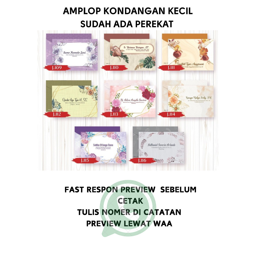 

JUAL Amplop kecil costem untuk kondangan sudah ada perekat