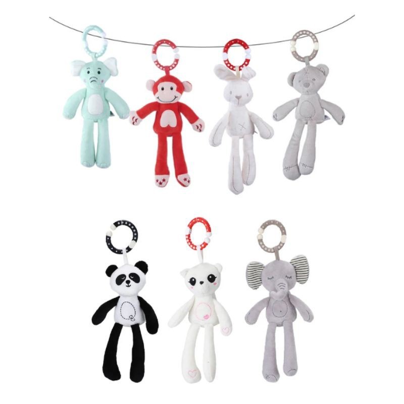 Mainan Bayi Boneka Gantungan Stroller Rattle Gantung Hanging Plush Toys bunyi