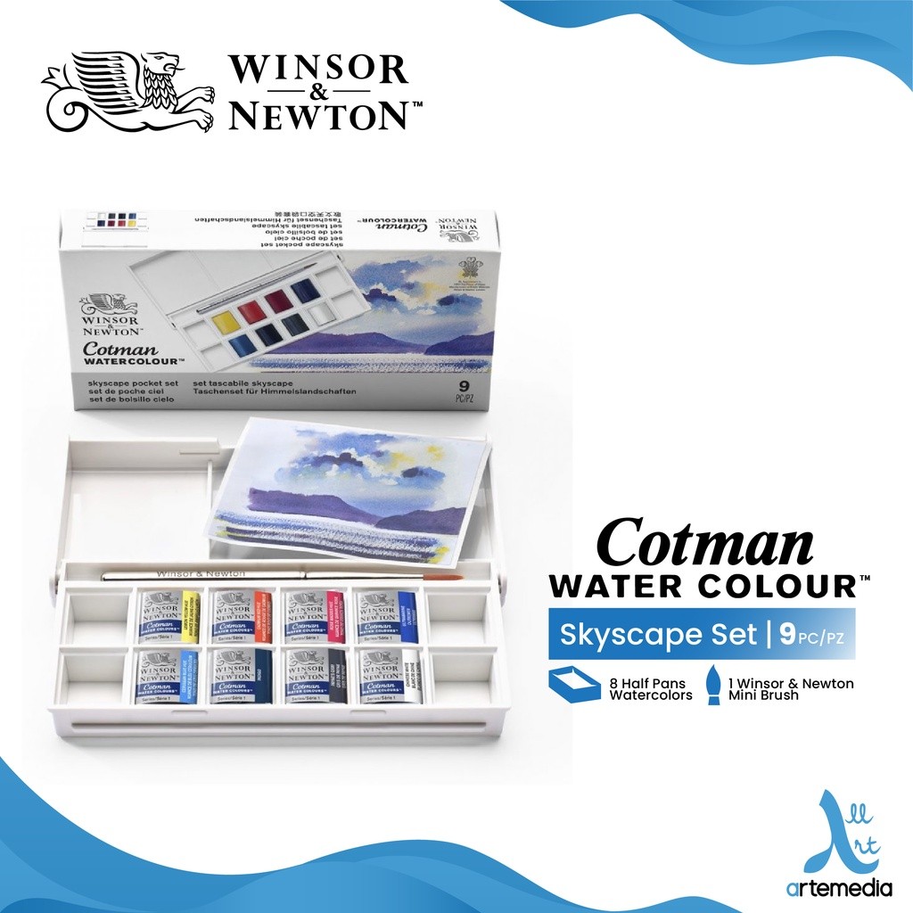 

Gramedia Surabaya - Winsor & Newton Cotman Watercolor 8 Half Pan Pocket Set