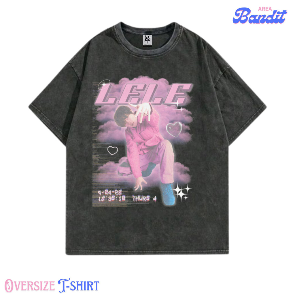 Bandit Area "kaos Nct Dream Chenle" Oversized T-shirt washing washed