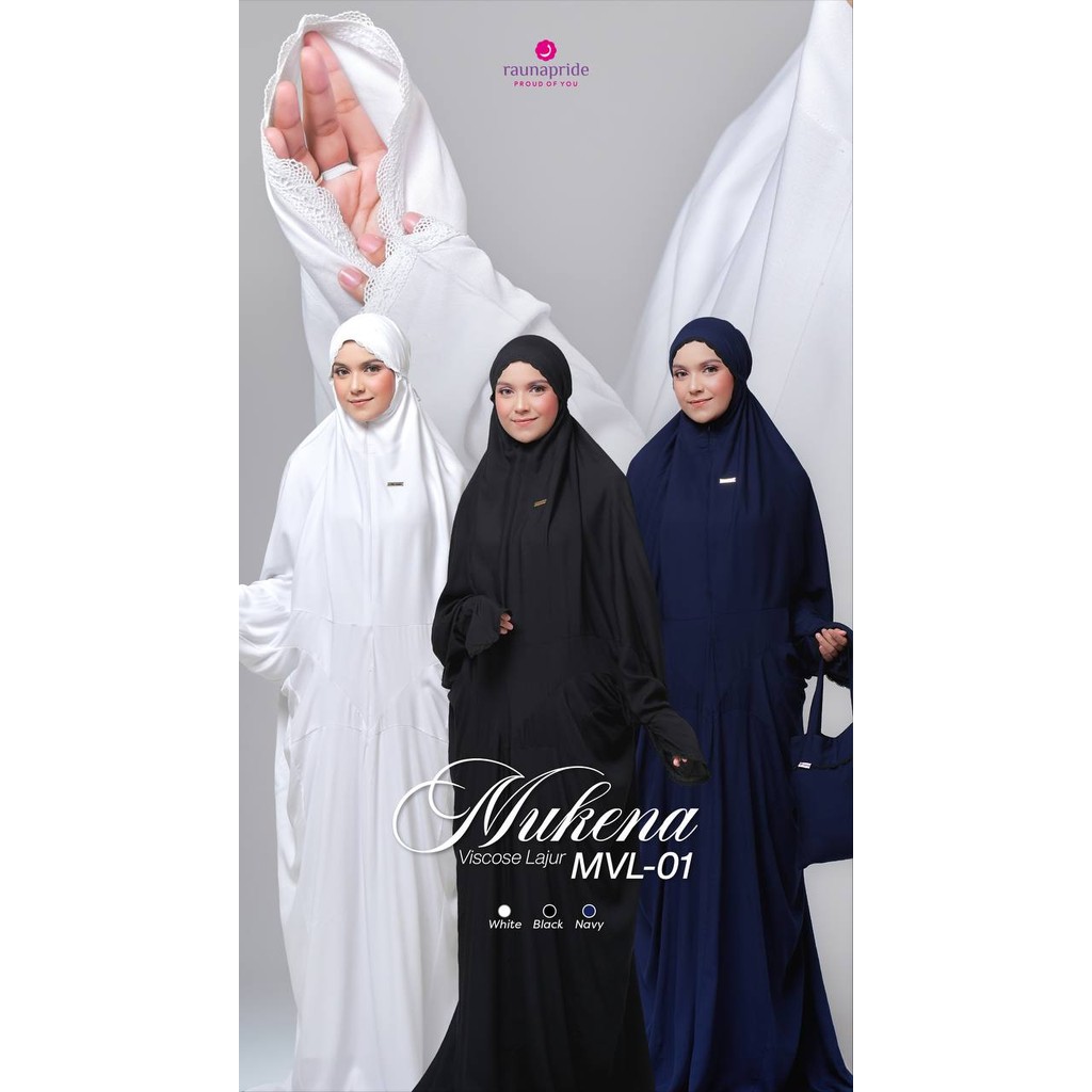 Raunapride Mvl-01 Perlengkapan Sholat Mukena Dewasa Bahan Rayon by Raunapride - Famusa