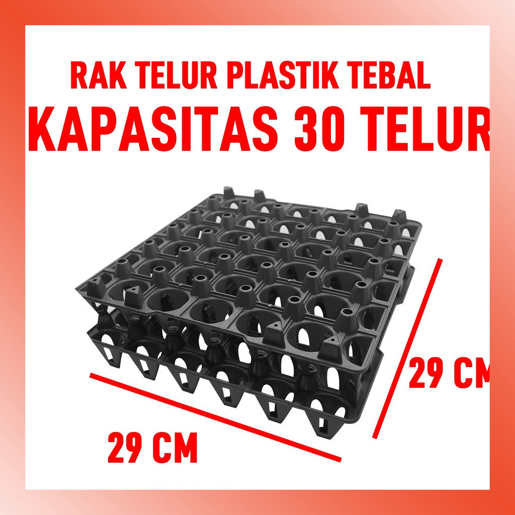 LAMMORO > SC22 Rak Telur Plastik Isi 30 Butir Nampan Telur Egg Tray Plastik Tebal DPAL