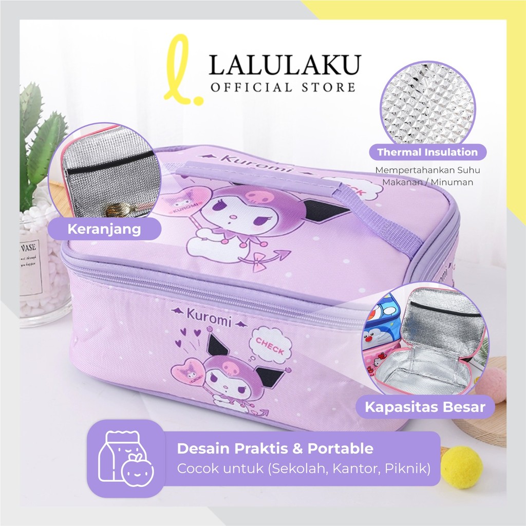 RB Tempat Bekal Karakter Lunch Bag Handel Tas Bekal Anak TK SD PAUD Anak Laki-laki Perempuan