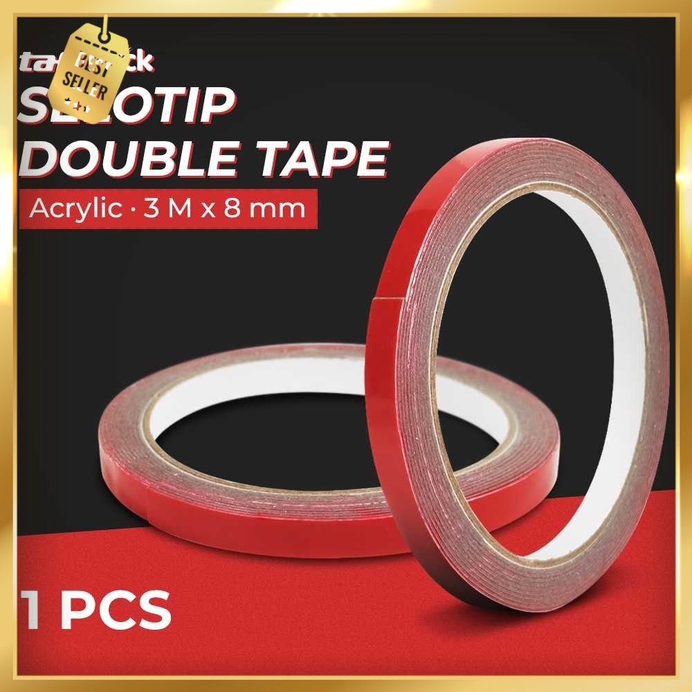 

TaffPACK Selotip Double Tape Acrylic 3M 8mm - SC-3M