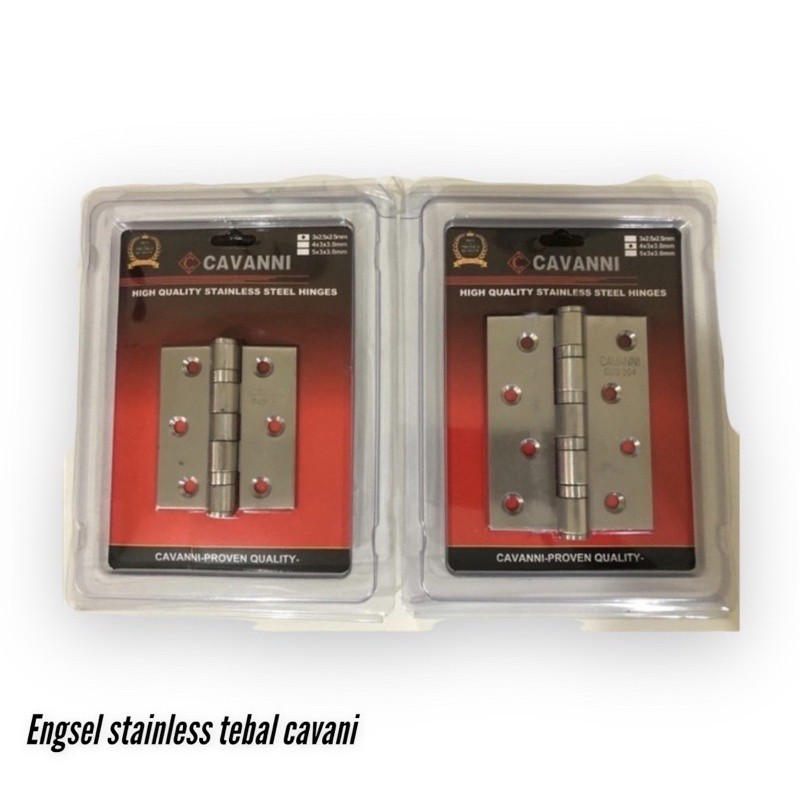 Engsel pintu engsel jendela tebal stainless Cavani 3” 4”