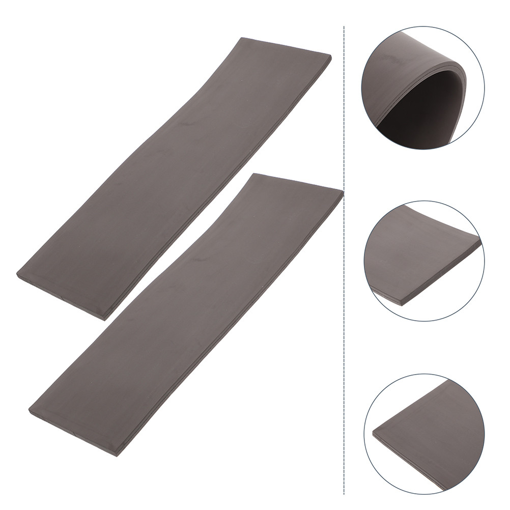 

2 Pcs Postage Stamps Pad Cuttable Mat for Print Seal Photosensitive Dark Grey DIY Material