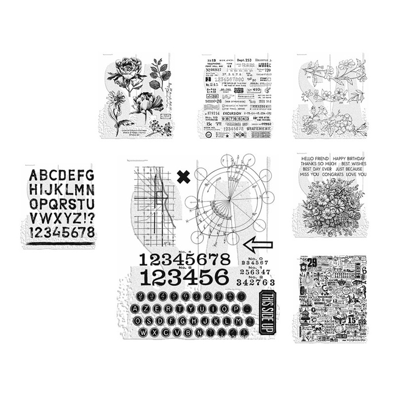 

Clear Stamp For Card Making Patterns Valentine's Day Christmas Holiday Cards And DIY Scrapbook Journaling