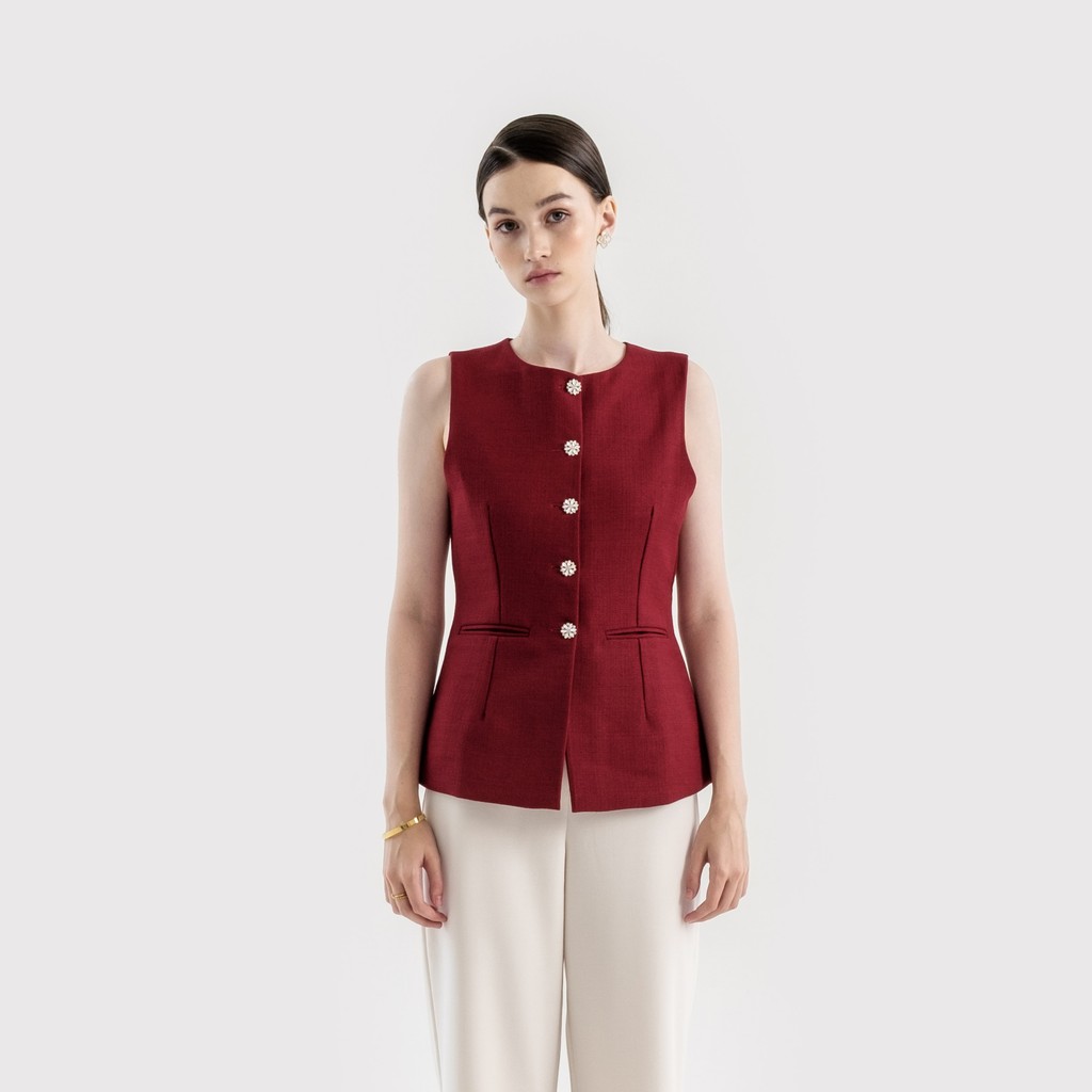 Shop at Maja — Noelle Tweed Vest