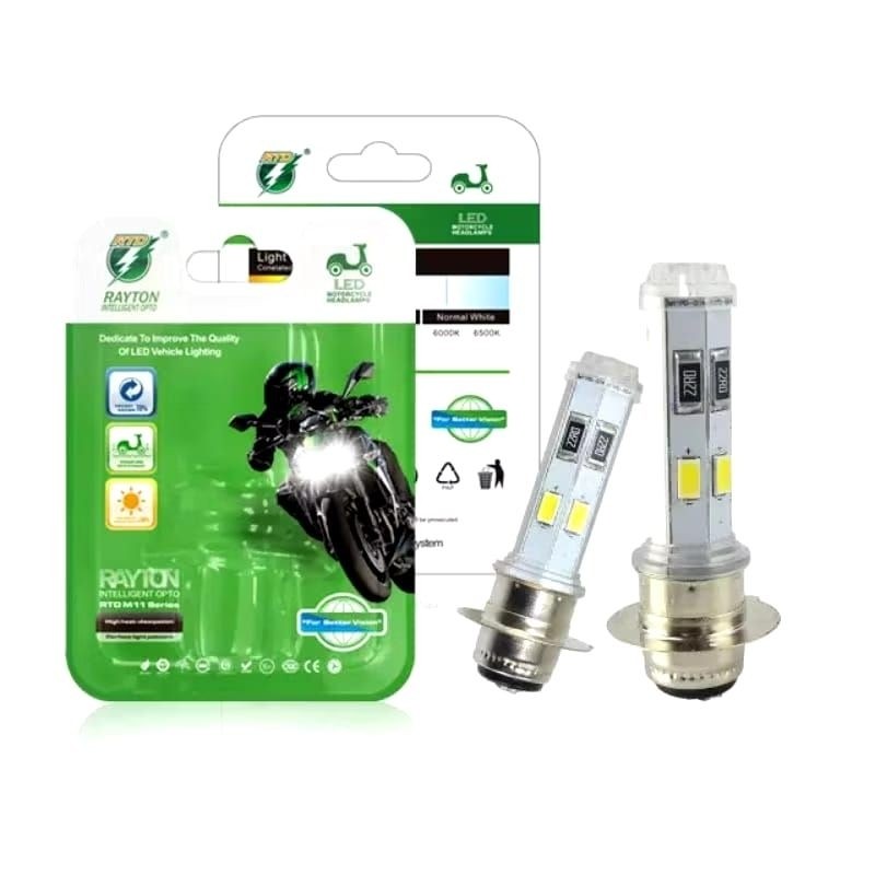 COD 2 Pcs Lampu Depan LED H6 M11P RTD Vario 125 150 Vario 160 Supra X 125 Vario Karbu Beat Scoopy Sp