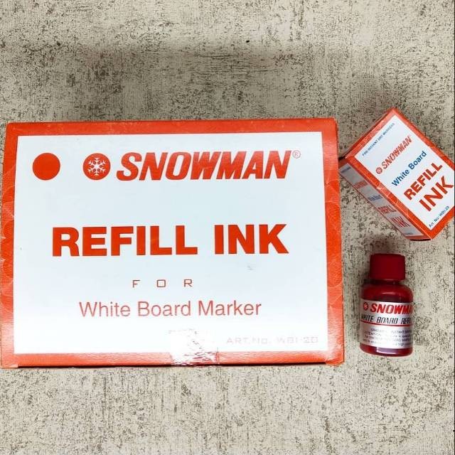 

(PRO_ATK) Refil Spidol Snowman White Board Merah