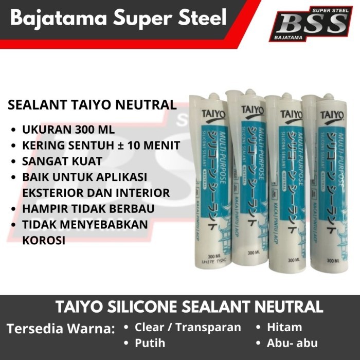 silicone sealant/ lem kaca TAIYO