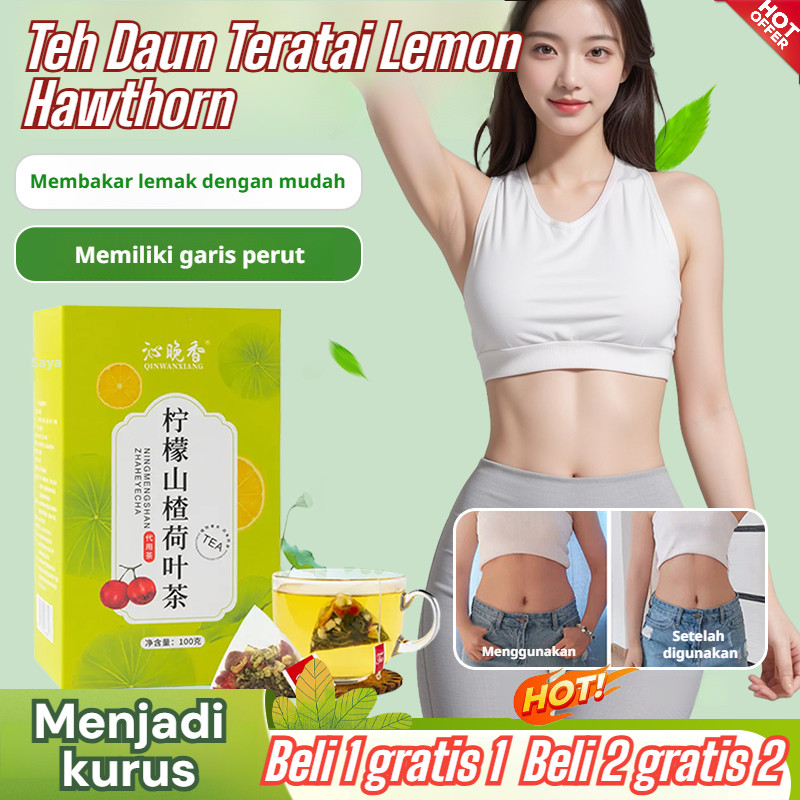 

⚡COD⚡Teh Herbal Daun Teratai & Jeruk Lemon/Teh pelangsing perut/Teh daun teratai penurun kelembapan/Teh Jeruk Lemon + Teratai + Biji Cassia, Anti Lemak & Meningkatkan Metabolisme/untuk Imunitas