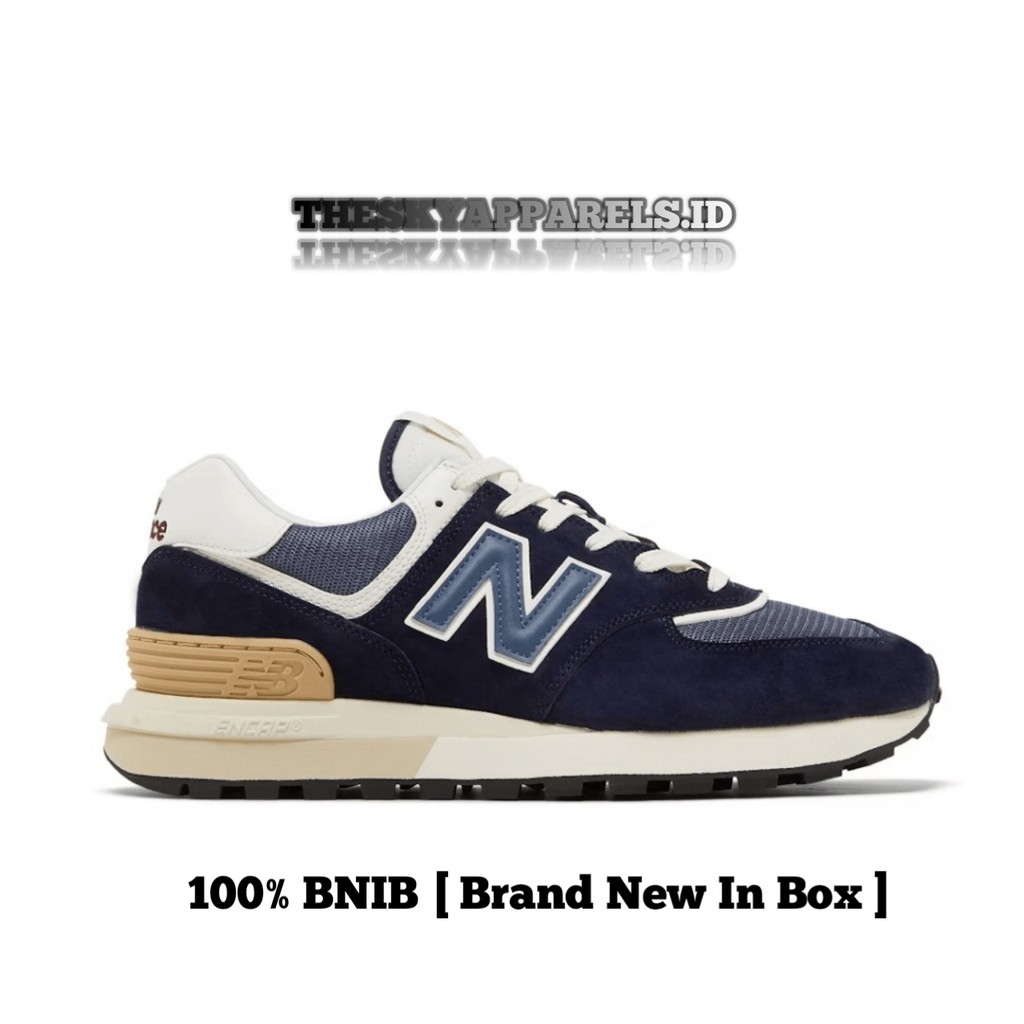 Sepatu Sneakers 574 Legacy U574LGBB Navy White 100% BNIB