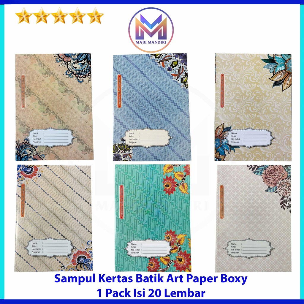 

Sampul Buku Tulis Boxy Art Paper Motif Batik / Untuk Big Boss