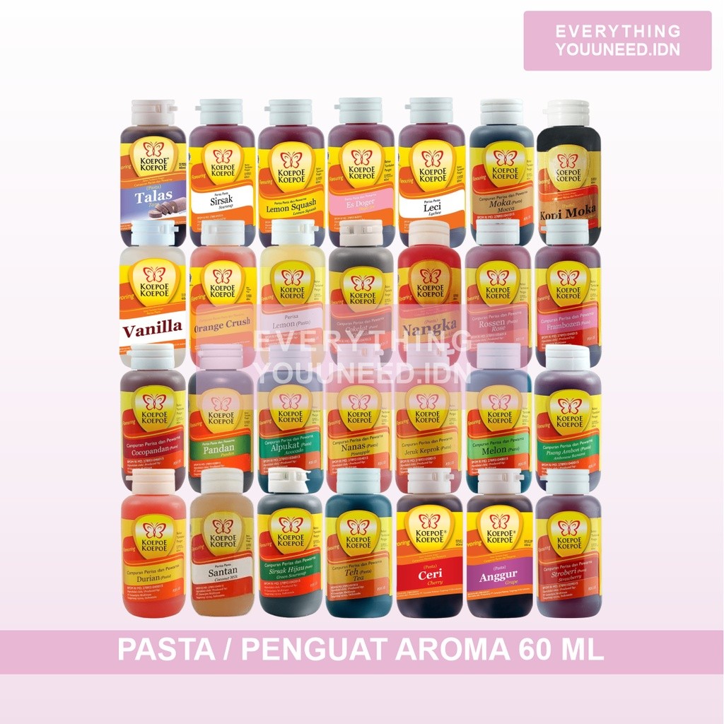 

Pasta / Penguat Aroma Rasa 60 Ml Koepoe Koepoe