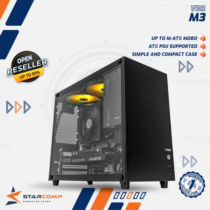 VBR M3 Compact M-ATX / ITX CASING 14.3 Litre USB Type C