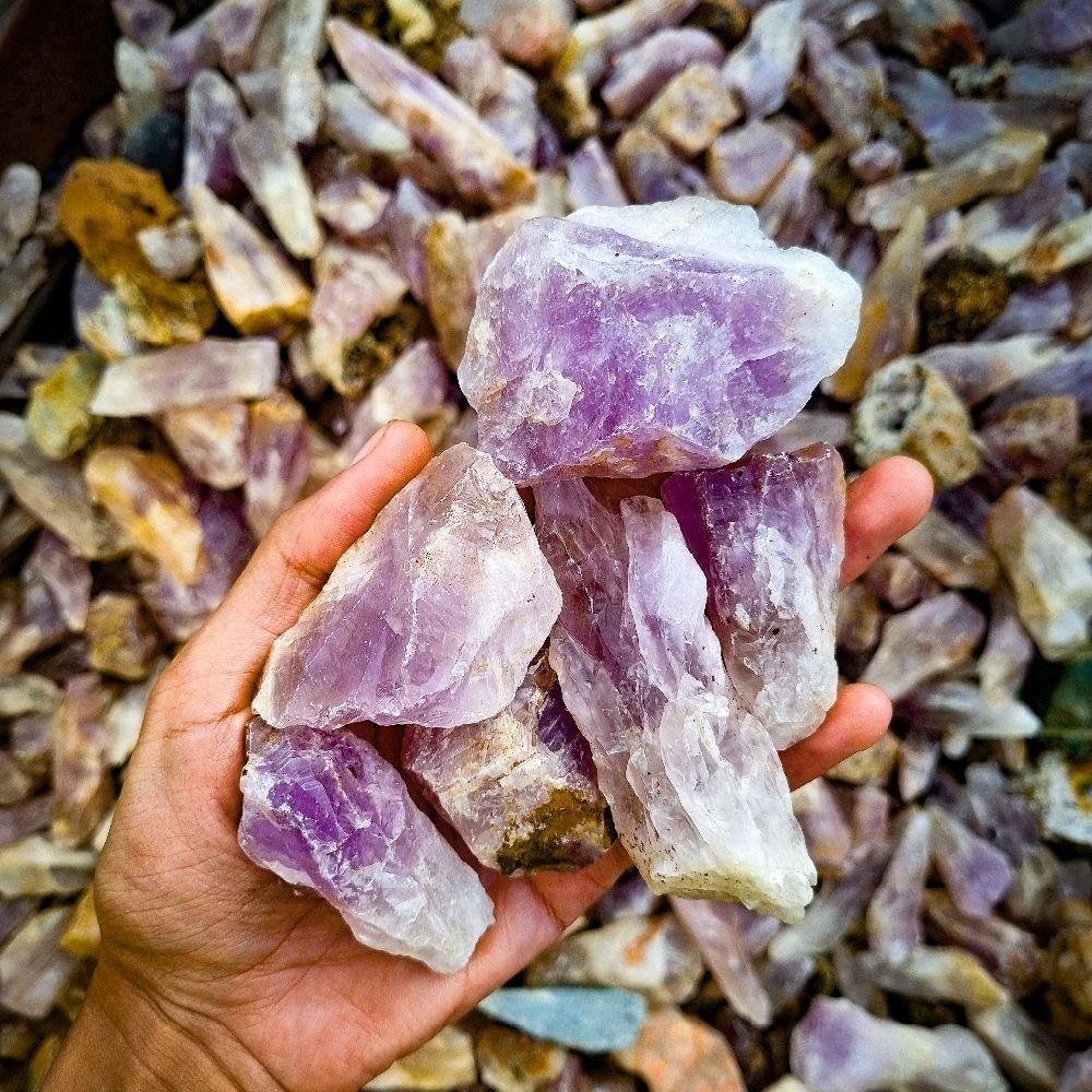 1 kg ametyst rough bundle, 1 kg batu ametyst bongkahan, 1 kg batu kecubung quartz ungu, bundle amety